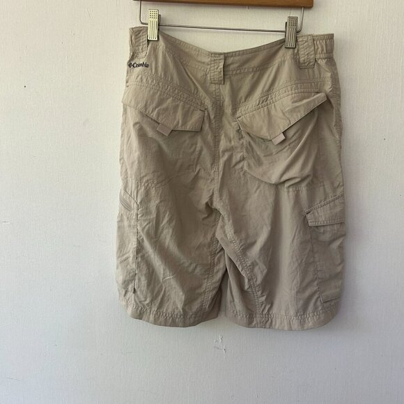Columbia Cargo Shorts Mens Size 30 Khaki Hiking Pockets Outdoor Inseam Size 10 - Picture 5 of 5